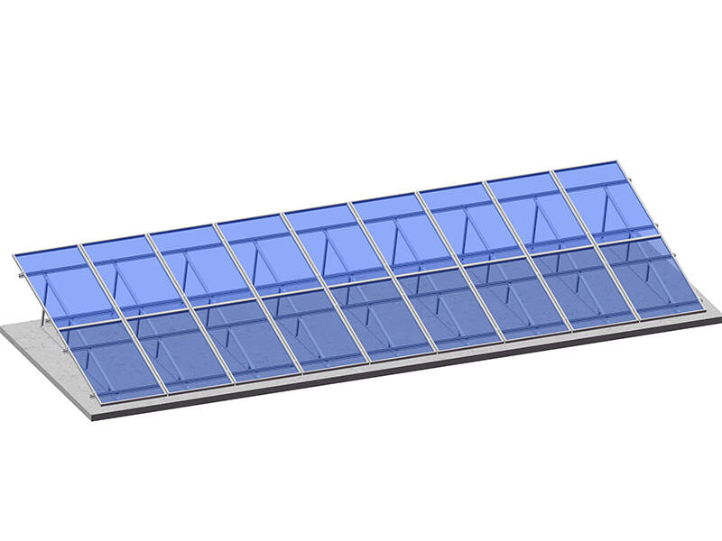 Solar mounts for flat roofs - Angle bar triangle kit 