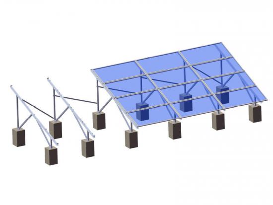 Aluminum solar panel ground mount system