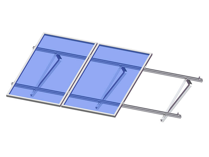 Solar mounts for flat roofs - Angle bar triangle kit 