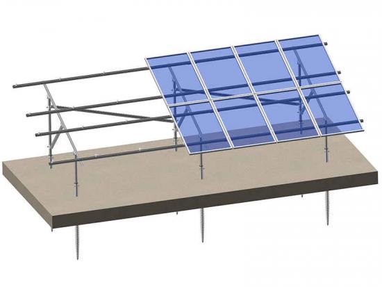 C channel steel ground solar panel mounting brackets