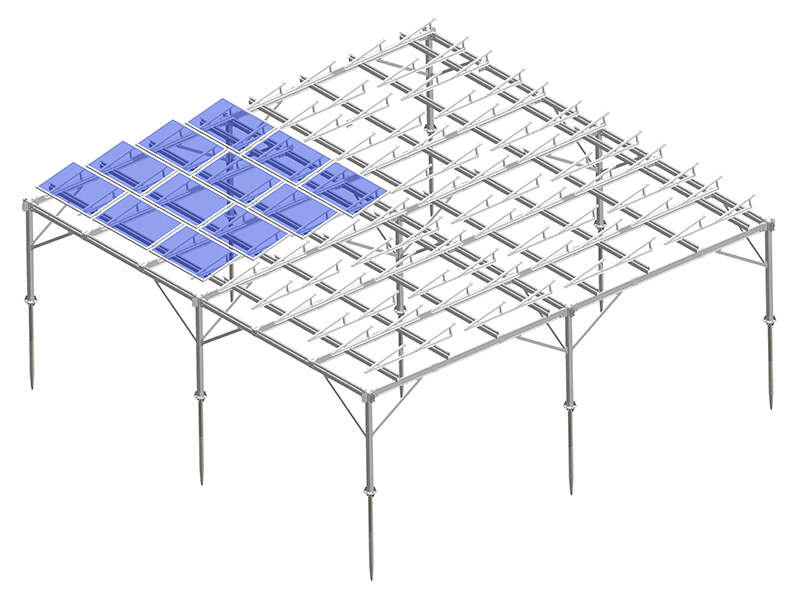 Steel agricultural farm solar mounting system - C type carbon steel 
