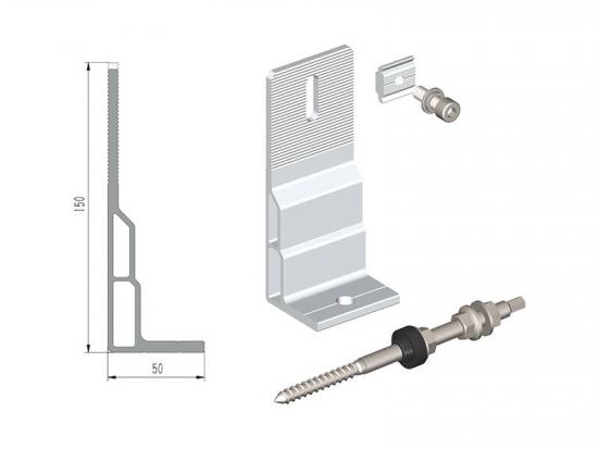 Solar pv panel roof hooks 150#