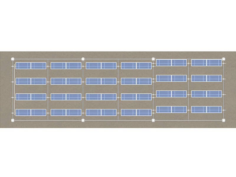 Steel agricultural farm solar mounting system 