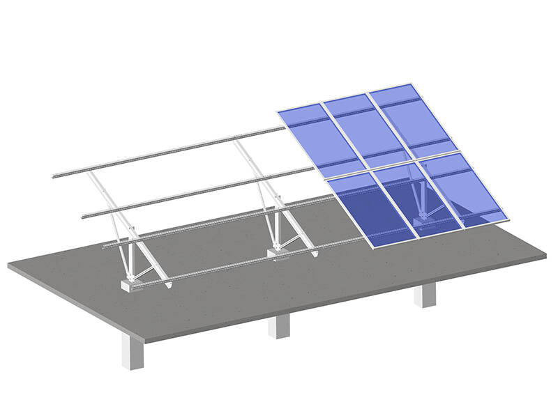 U shape steel bar solar panel mounting racking system 