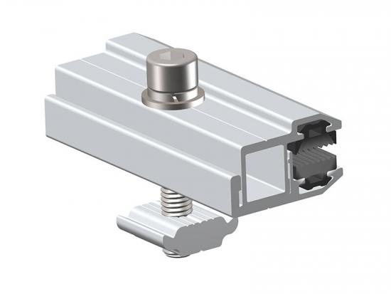 Solar panel frameless end clamp module structure