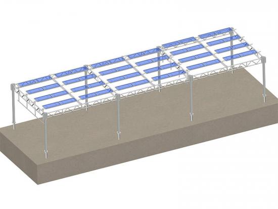 Steel agricultural farm solar mounting system