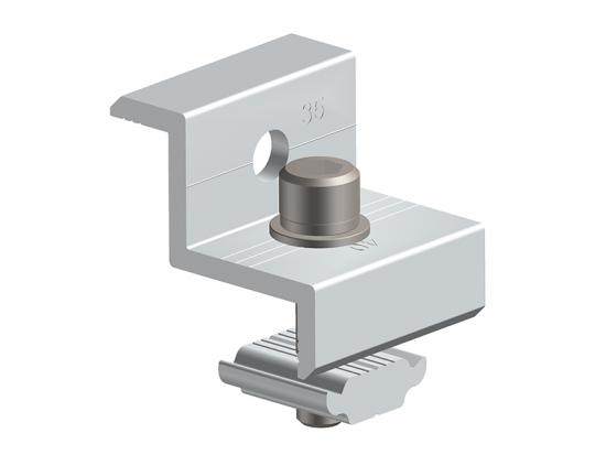 D rail solar end clamps 35/40mm module clamp AS-EC-35/40