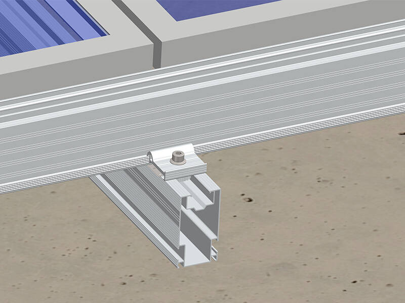 C type carbon steel solar pv panel ground mounting system U133 pillar 
