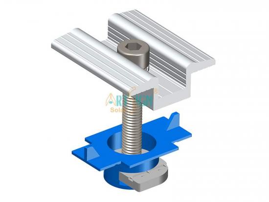 Mid clamp for solar panels