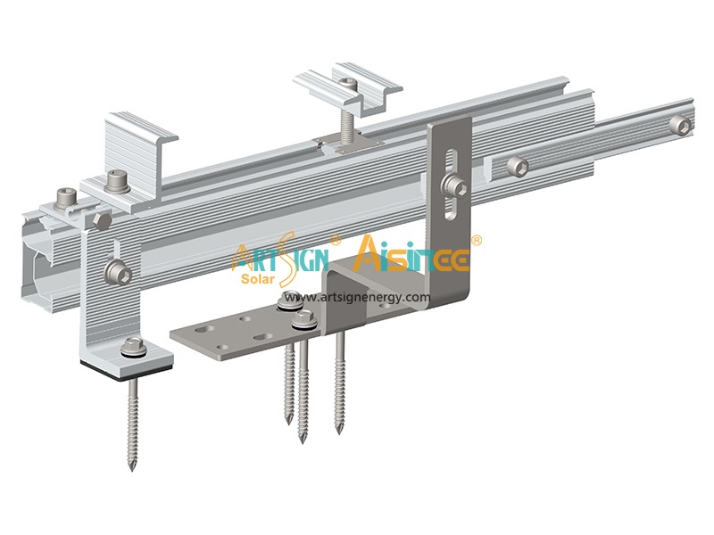 Solar panel mounting rails D rail 01B#