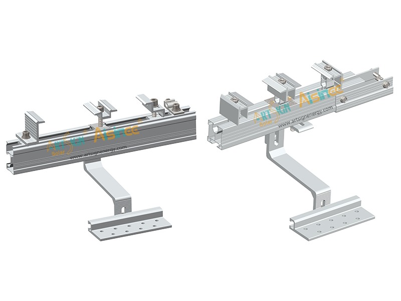 Tile Aluminum PV Roof Hook Adjustable Solar Mounting System |ART SIGN