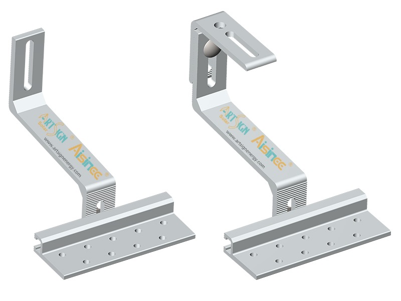 Tile Aluminum PV Roof Hook Adjustable Solar Mounting System |ART SIGN
