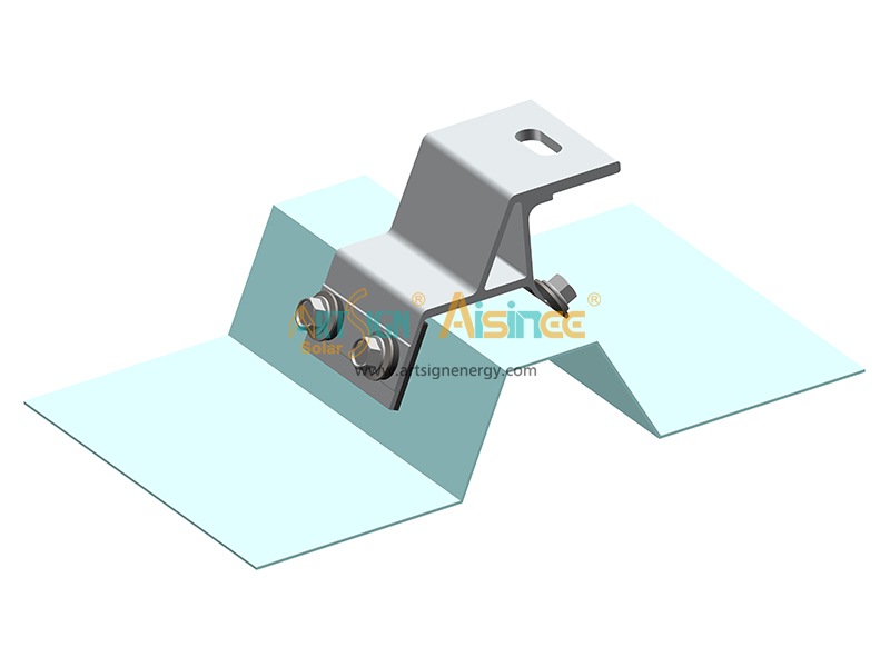 Factory Aluminum Solar Roof Brackets for Metal PV Roof Mounting Kit |ART SIGN