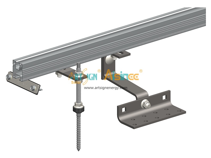 Weather-Resistant Support Aluminum Rail for Rooftop Solar Installations |ArtSign