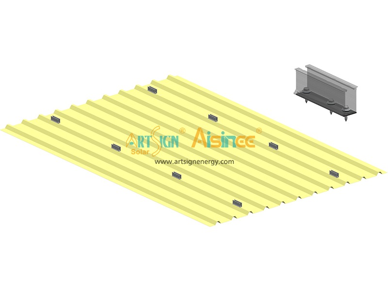 Customized Anodized Solar Mini Rail for Metal Roof Solar Mounting System |ART SIGN