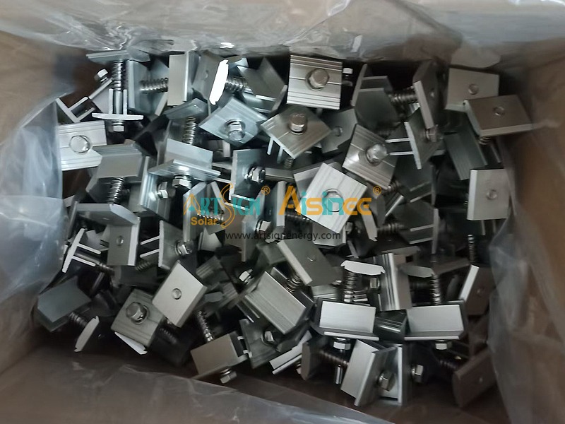 Aluminum solar module mid clamp for fixing solar panel with CE certified |Art Sign