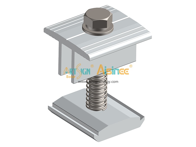 Aluminum solar module mid clamp for fixing solar panel with CE certified |Art Sign