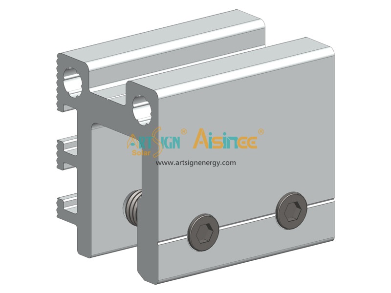 Solar PV module mounting aluminum 6005-T5 bracket with mini rail AS-N12 |Art Sign
