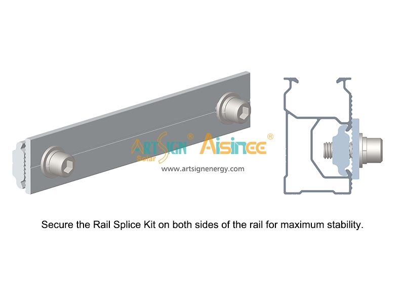 Solar D Rail Splice Fitting Supplier 3# |Art Sign