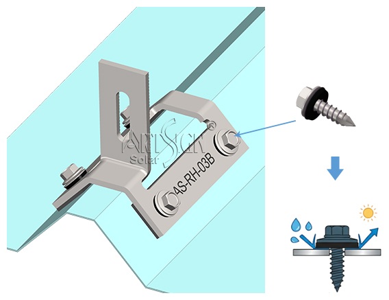 Roof hook for solar panel 03B#