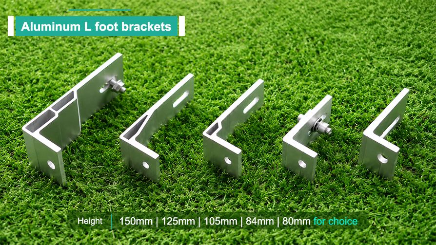 Art Sign Aluminum L Foot for Solar Panel Mounting | Metal Roof PV Mounting System