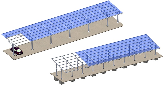 About solar carport mounting systems