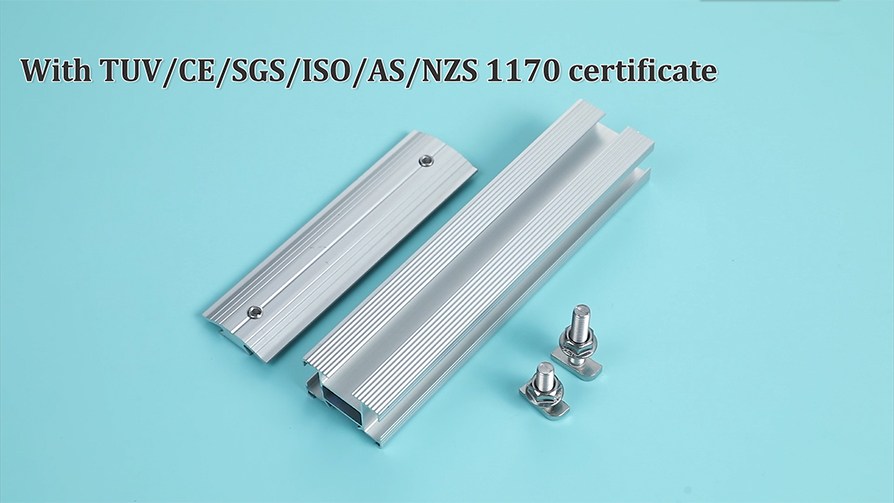 T bolt easy installation anodized aluminum rail