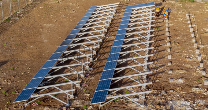 Tanzania all-aluminum solar ground support project