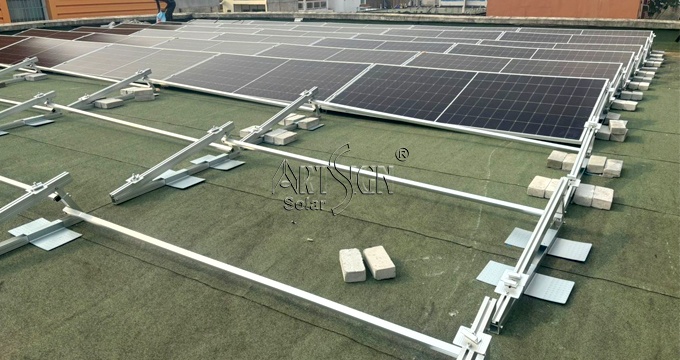 30kW Flat Roof Ballasted PV System in Côte d'Ivoire |Art Sign