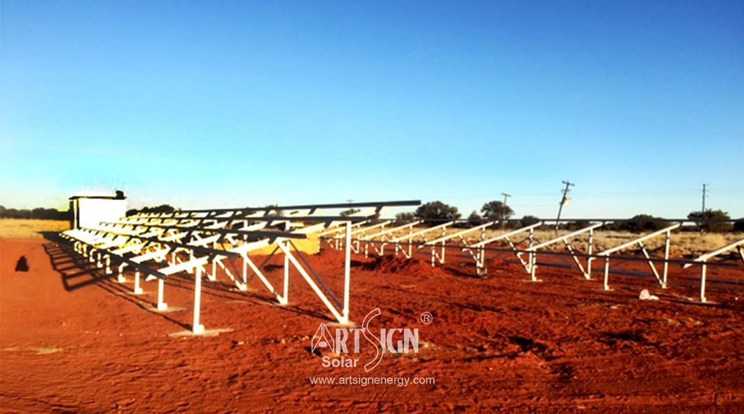 Aluminum ground mounting system with sure roof base
