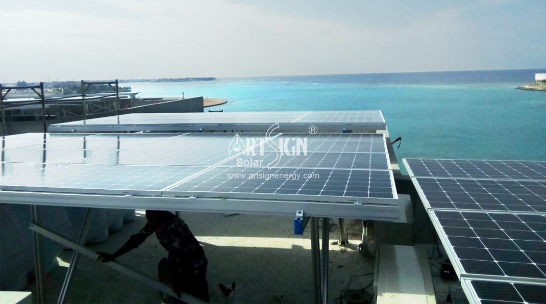 Solar aluminum ground mounting system is strong and antirust.